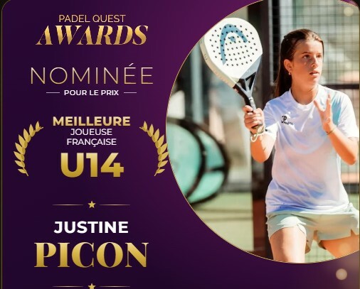 Soutenons Justine Picon aux Padel Quest Awards 2026 !