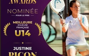Soutenons Justine Picon aux Padel Quest Awards 2026 !