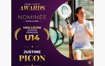 Soutenons Justine Picon aux Padel Quest Awards 2026 !